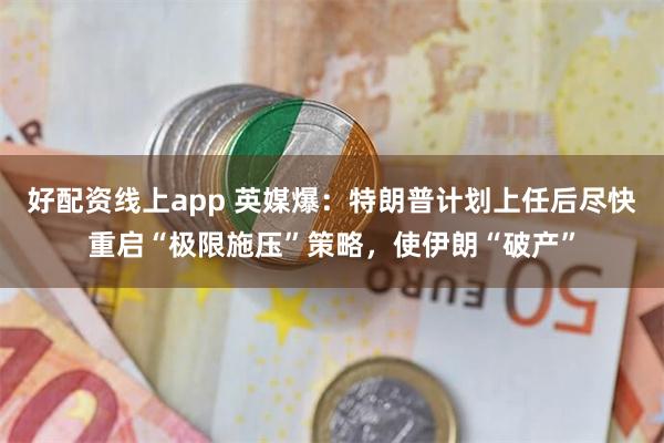 好配资线上app 英媒爆：特朗普计划上任后尽快重启“极限施压”策略，使伊朗“破产”