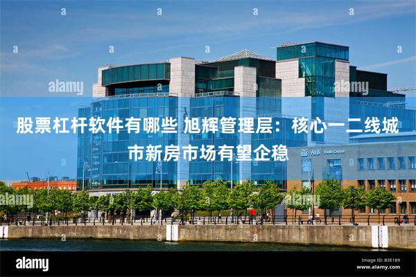 股票杠杆软件有哪些 旭辉管理层：核心一二线城市新房市场有望企稳