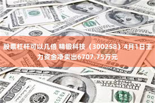股票杠杆可以几倍 精锻科技（300258）4月1日主力资金净卖出6707.75万元