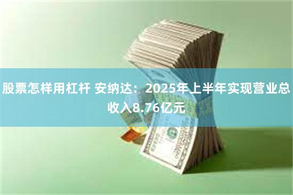 股票怎样用杠杆 安纳达：2025年上半年实现营业总收入8.76亿元